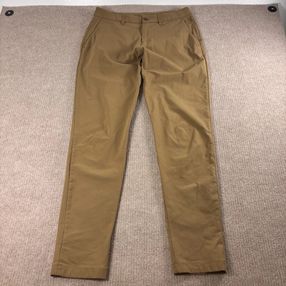 Lululemon Brown ABC Slim Fit 5-Pocket Performance Pants Men's Size 31x32